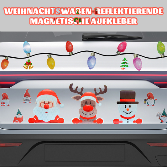 Jul Honeycomb Reflekterande Magnetiska Klistermärken