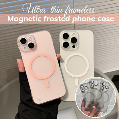 Ultratunt Ramlöst Magnetiskt Frostat Mobiltelefonskal