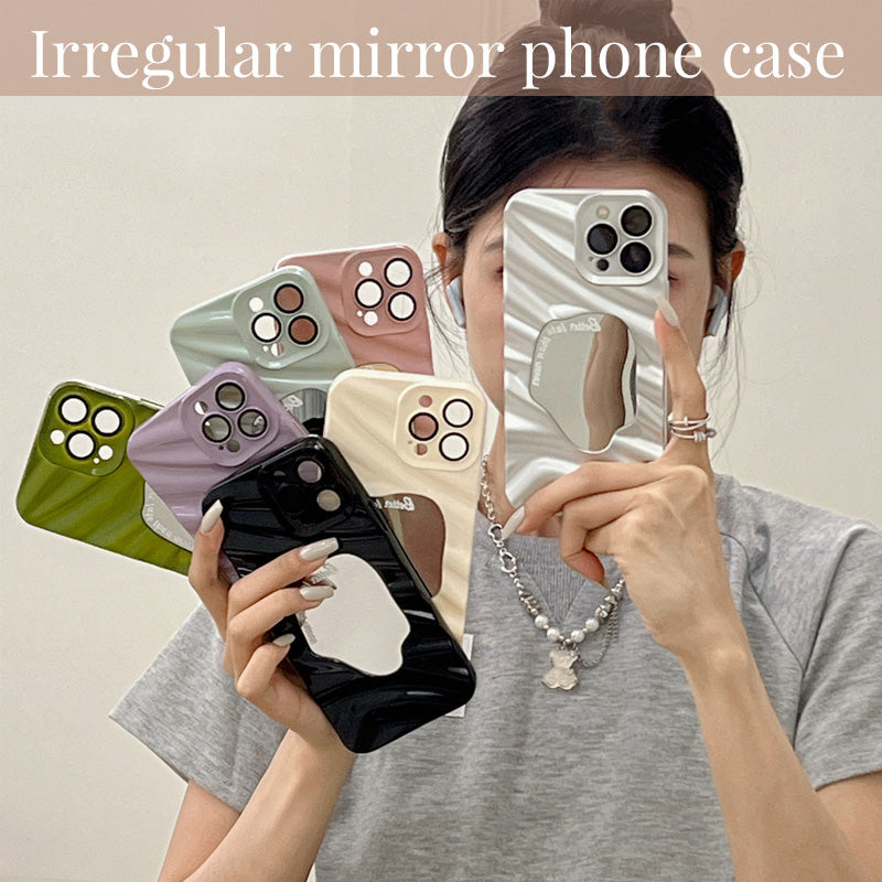 Skrynkligt Oregelbundet Spegelfodral