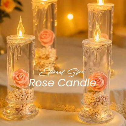✨ Eternal Glow Rose Candle – Where Light Meets Love 🌹💡