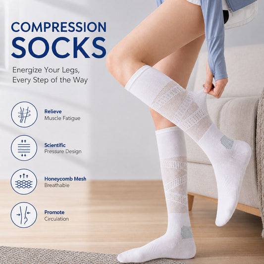 🦵Compression Calf Socks -- Promotes blood circulation, relieves exercise-induced fatigue, and helps slim and tone the legs