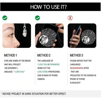 100 språk sa att jag älskar dig - projektionshalsband