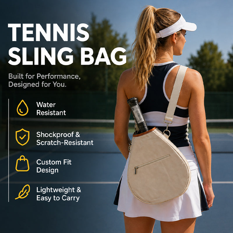 Padel Tennis Racket Bag - Waterproof Paddle Tennis Cover with Anti-Theft Pocket