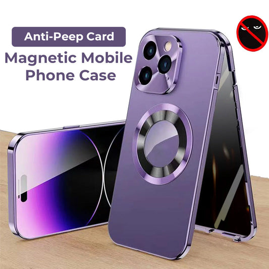 Anti-Peep-Kort Magnetiskt Mobiltelefonfodral