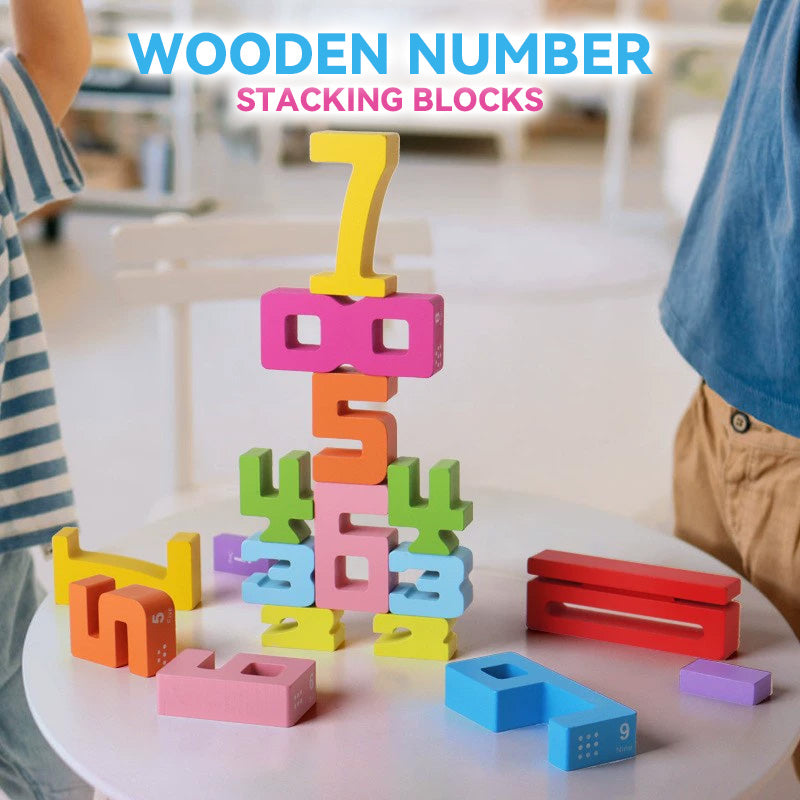 🌟 Antal staplingsblock i trä - Utforska siffrornas magi och väck kreativiteten