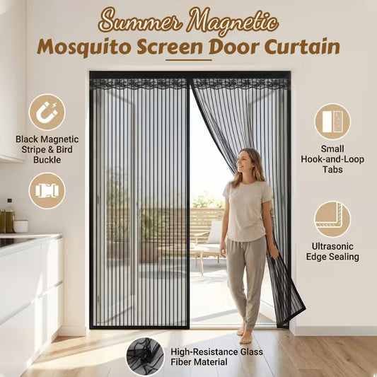Magnetic Mosquito Screen Door Curtain