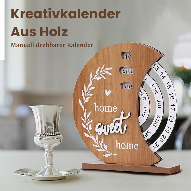 Kreativ kalender av trä