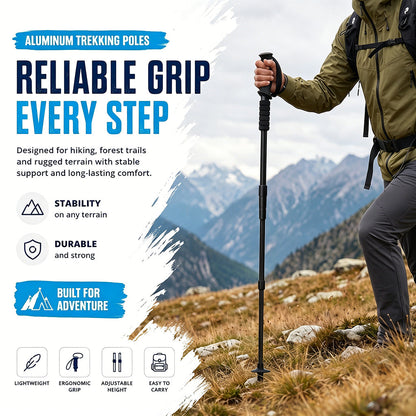 ⛰️Adjustable Aluminum Alloy Trekking Pole