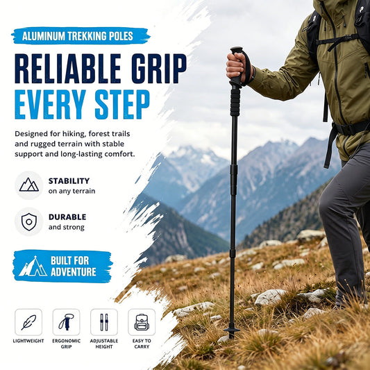 ⛰️Adjustable Aluminum Alloy Trekking Pole