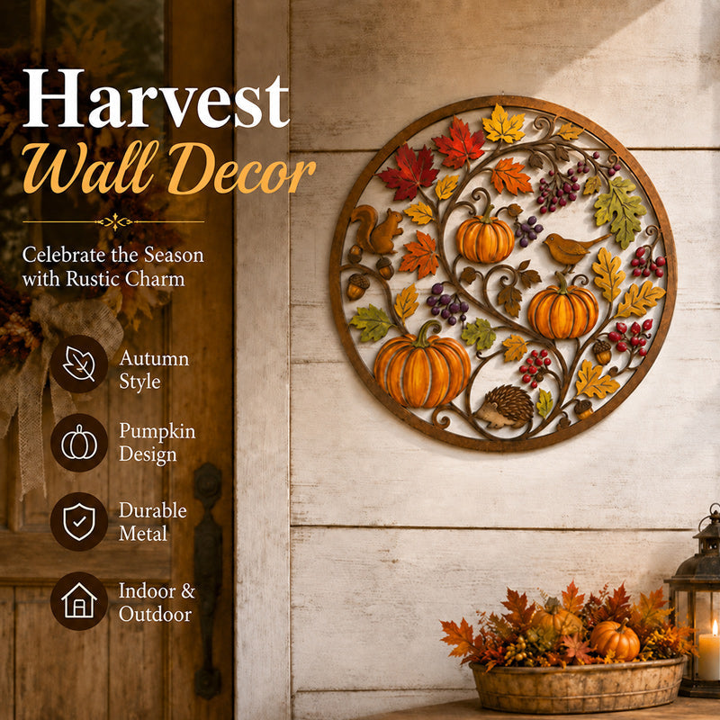 🍂Autumn Pumpkin & Animal Metal Sign