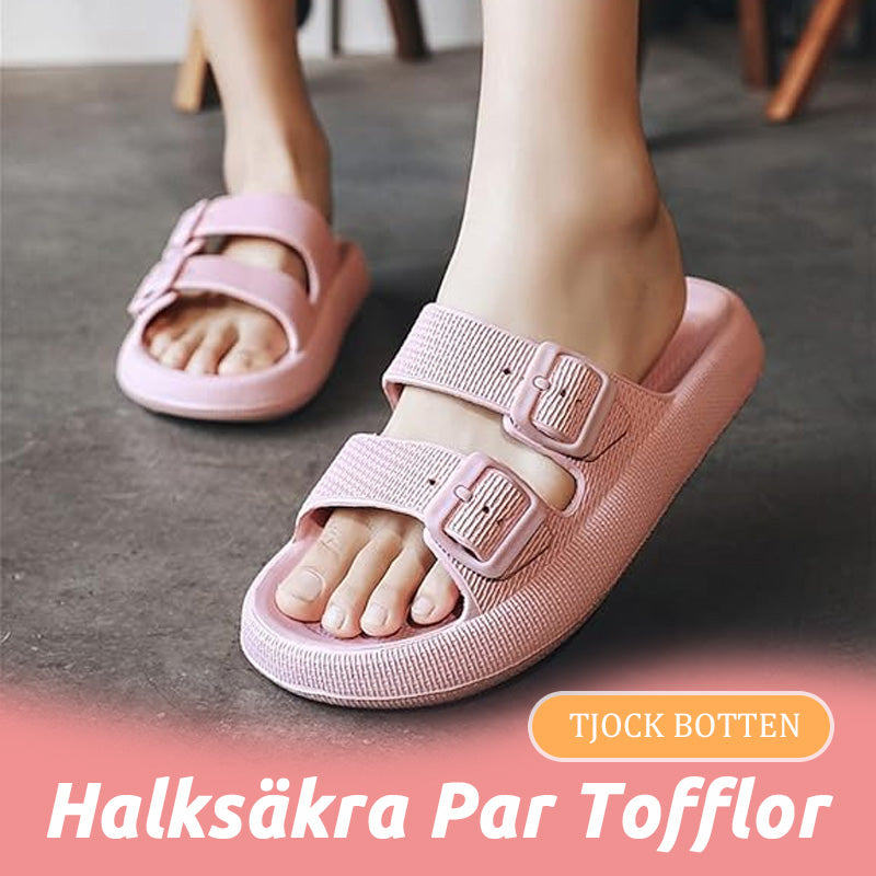 Tjock botten halksäkra par tofflor
