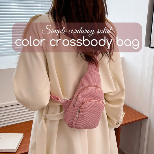 Enkel Enfärgad Crossbody-Väska