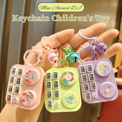 DJ-nyckelring med minidjur Barnleksak