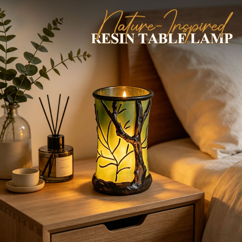 Nature-Inspired Resin Table Lamp