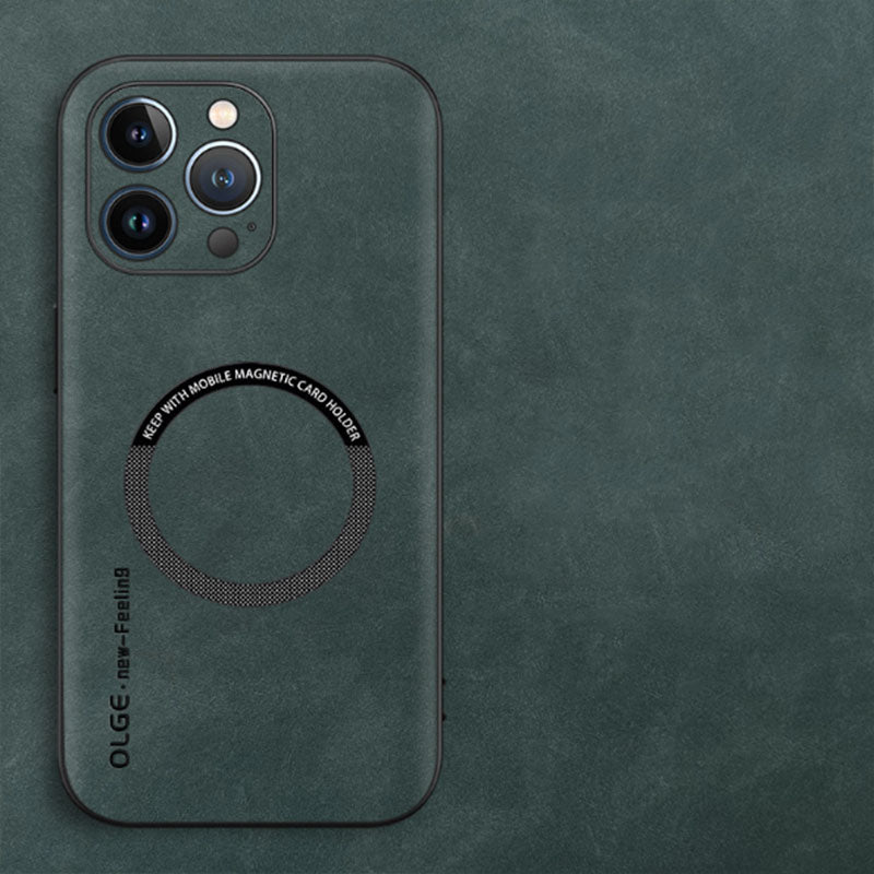 Fodral i äkta läder - tunn design och MagSafe-kompatibel