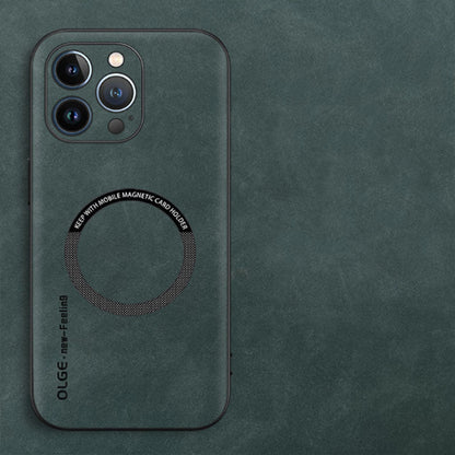 Fodral i äkta läder - tunn design och MagSafe-kompatibel