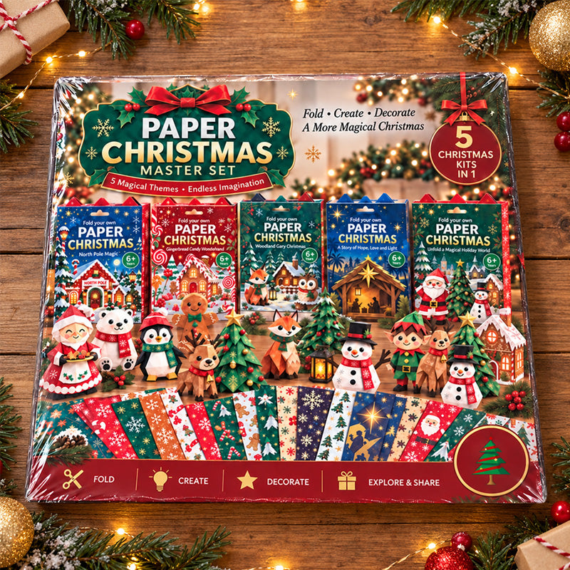 🎁Christmas Paper Craft Kit – Fold & Create Your Own Holiday Decorations