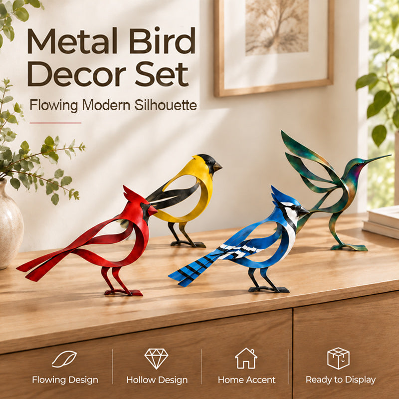 🕊️Elegant and minimalist metal bird sculpture -- Fleeting Moments of Lightness in the Natural World！