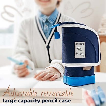 📚 Justerbart, infällbart pennfodral med stor kapacitet - ett drag och en omedelbar uppgradering! 🎨✨
