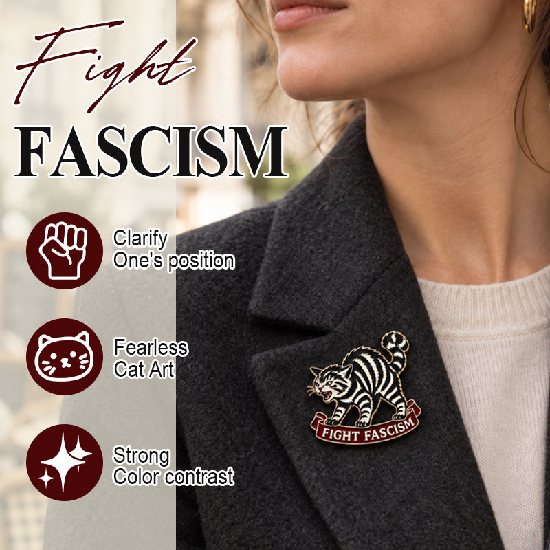 🐈Fight Fascism Cat Pin