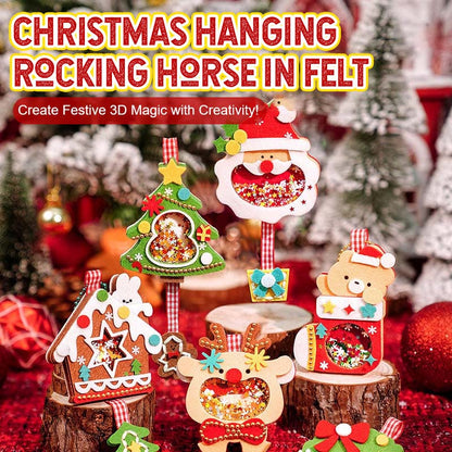 Julhängande Gunghäst I Filt