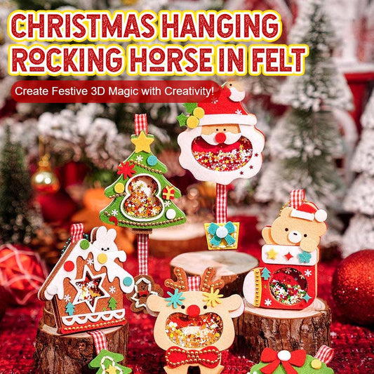 Julhängande Gunghäst I Filt