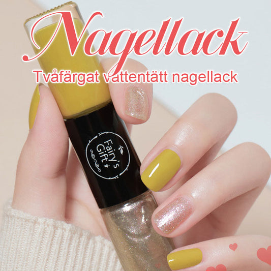 Tvåfärgat vattentätt nagellack