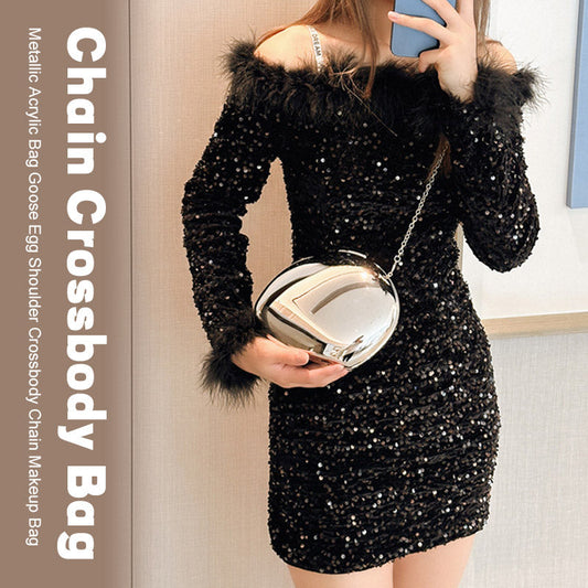 Kedjeväska I Metall Akryl