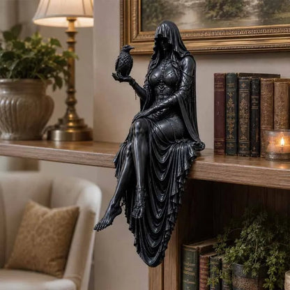 🎁Gothic Raven Shelf Sitter Statue