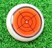 🔥(Golftrainer) Golfbollsmarkör Rund keps Clip Mark med vattenpassfunktion