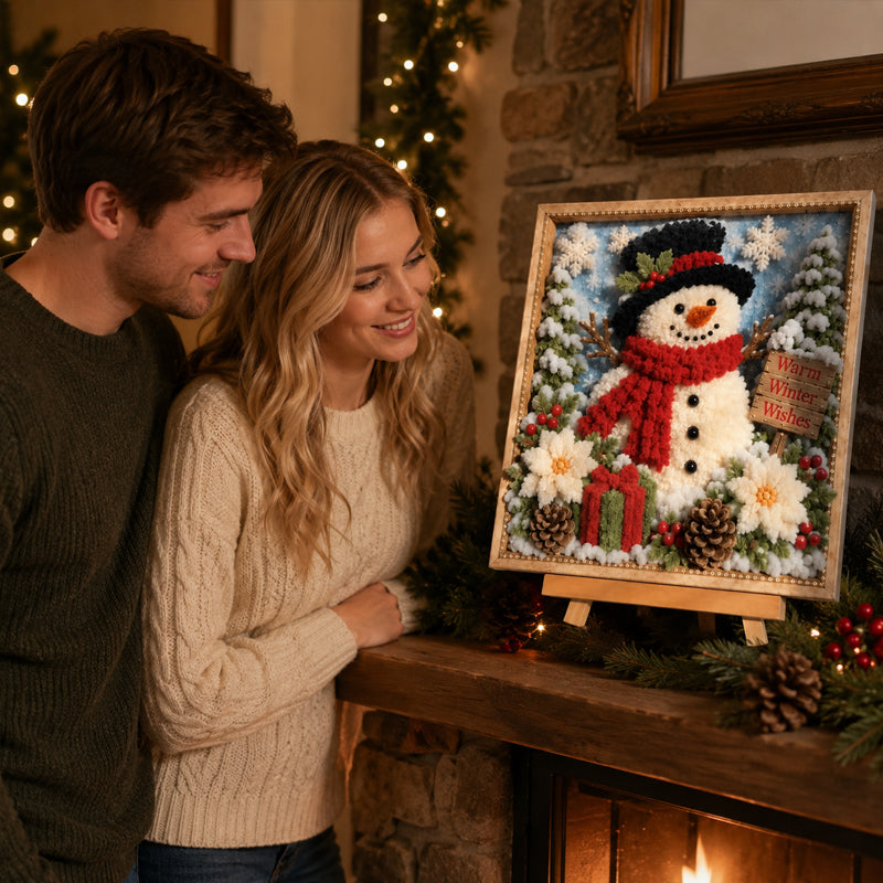 ⛄"Warm Winter Wishes" 3D Snowman DIY Kit