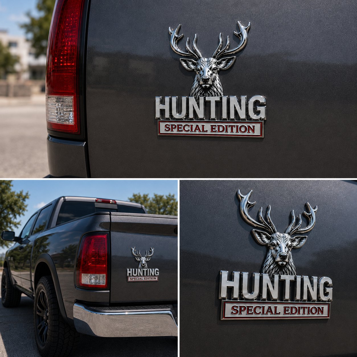 🦌 Premium 3D Deer Emblem Sticker – Upgrade Your Vehicle With Outdoor Style