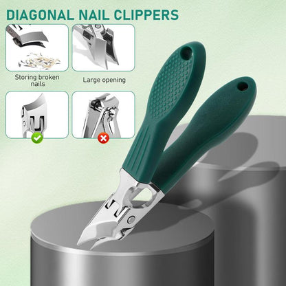 🔥Podiatrist-Recommended Nail Clippers - Ergonomic Angled Design for Toenails & Ingrowns