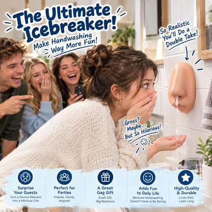 👃Realistic Nose Shape Wall-Mounted Soap Dispenser