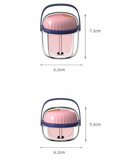 Bärbar pillerlåda för en vecka, sju dagar
