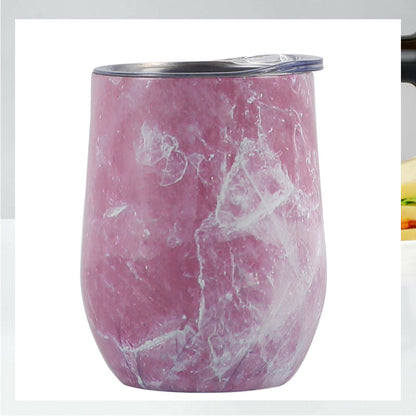 Creative Eggshell Cup - 12oz Stainless Steel Wine Cup