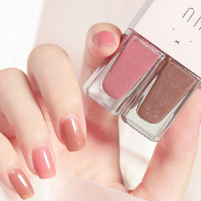 Avtagbart, bakningsfritt, snabbtorkande, långtidsverkande nagellack