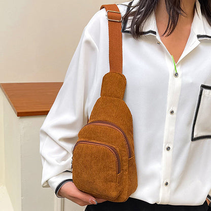 Enkel Enfärgad Crossbody-Väska