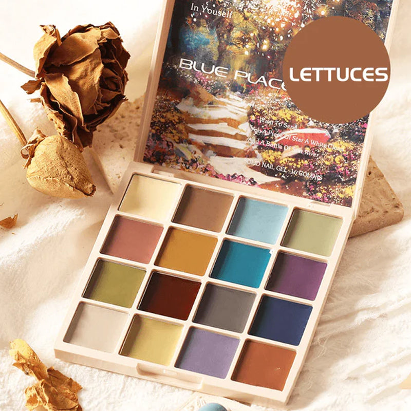 💅Ny modell 16 färger solid nagellacksbricka