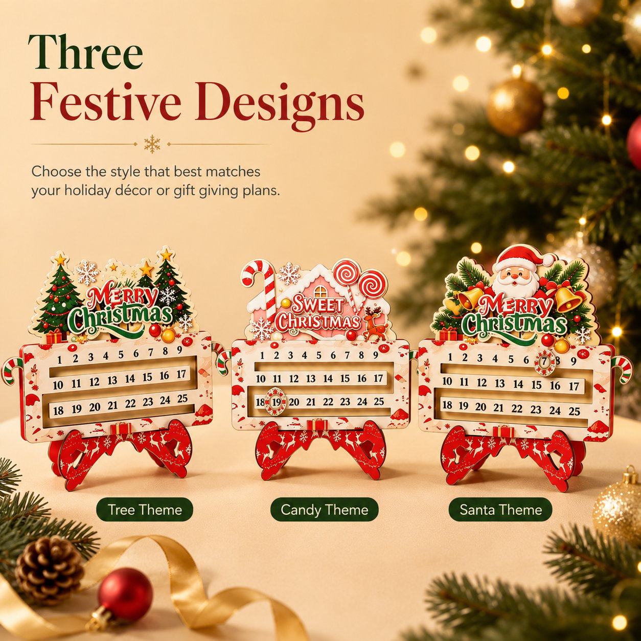 🎄25-Day Christmas Countdown Ornament