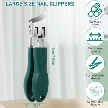 🔥Podiatrist-Recommended Nail Clippers - Ergonomic Angled Design for Toenails & Ingrowns