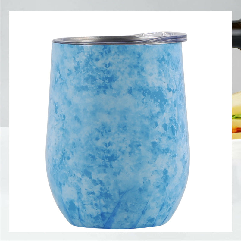 Creative Eggshell Cup - 12oz Stainless Steel Wine Cup