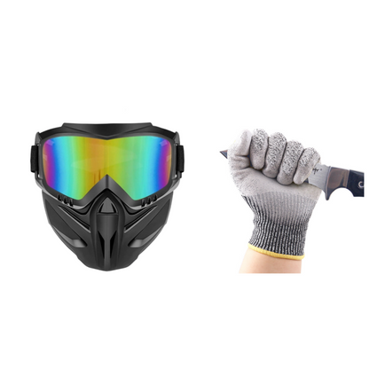 Detachable Full Face Goggle Mask