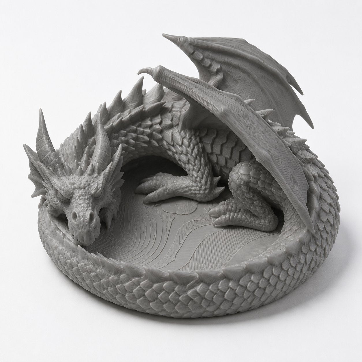 🐉Dragon Guardian 3D Printed Jewelry Tray - The Dragon’s Treasure!