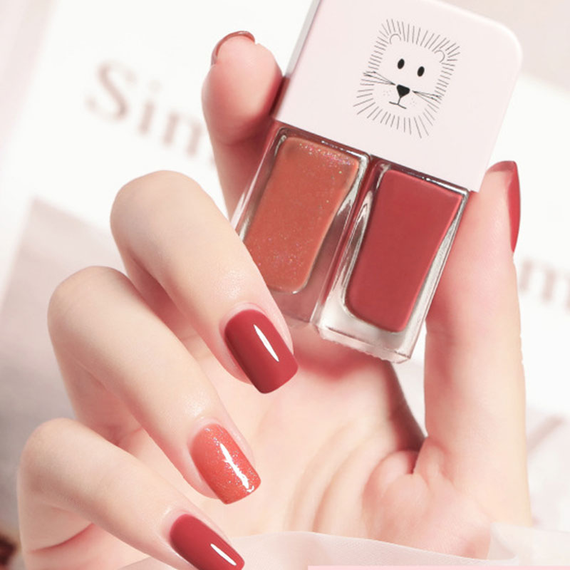 Avtagbart, bakningsfritt, snabbtorkande, långtidsverkande nagellack