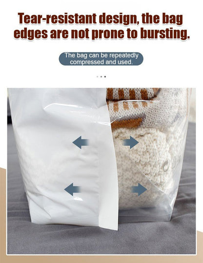 Återanvändbara förvaringspåsar med vakuumfri kompression