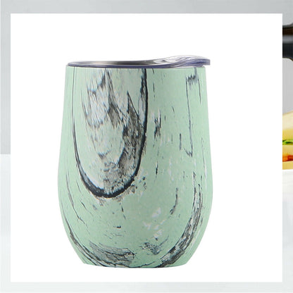 Creative Eggshell Cup - 12oz Stainless Steel Wine Cup