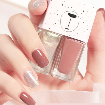 Avtagbart, bakningsfritt, snabbtorkande, långtidsverkande nagellack