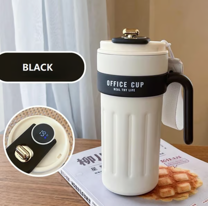 Kaffetermos med temperaturdisplay