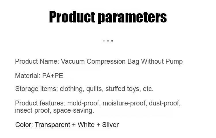 Återanvändbara förvaringspåsar med vakuumfri kompression